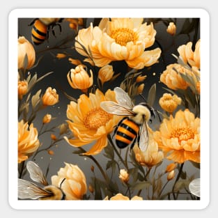 Honeycomb and Bee Pattern 20 Sticker